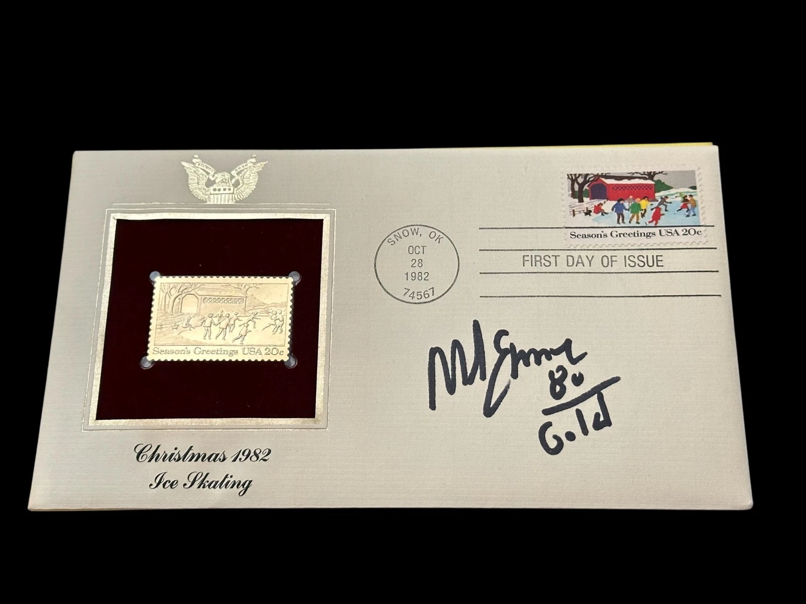 Mike Eruzione 1980 US Olympic Gold Hockey Miracle on Ice Signed Autograph FDC