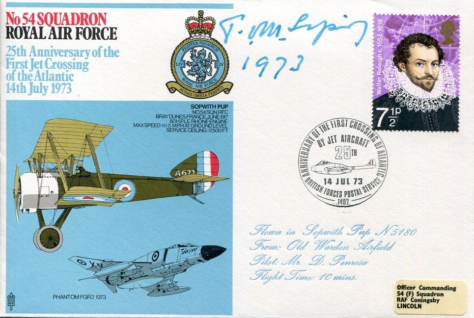Thomas Sopwith Aviation Company Hawker Aircraft WWI War Signed Autograph