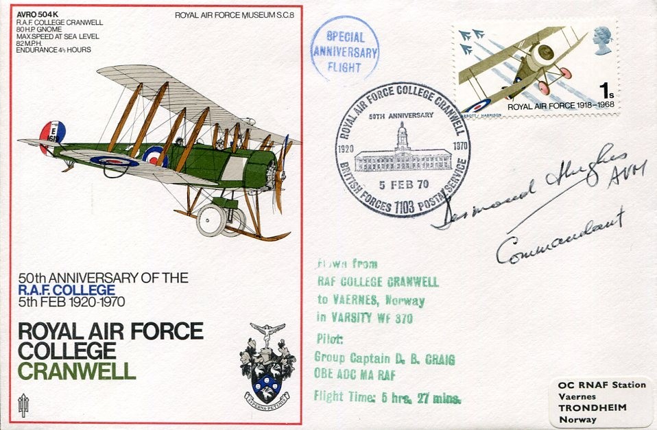 Air Vice-Marshal Desmond Hughes WWII War Battle Of Britain Ace Signed Autograph