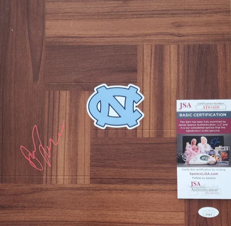 Harrison Barnes Signed Floorboard JSA COA #AT63418 UNC North Carolina Tar Heels