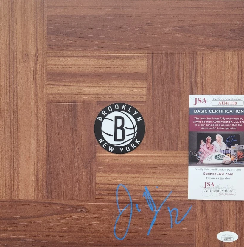 Joe Harris Signed Floorboard w/ JSA COA #AH41158 Brooklyn Nets