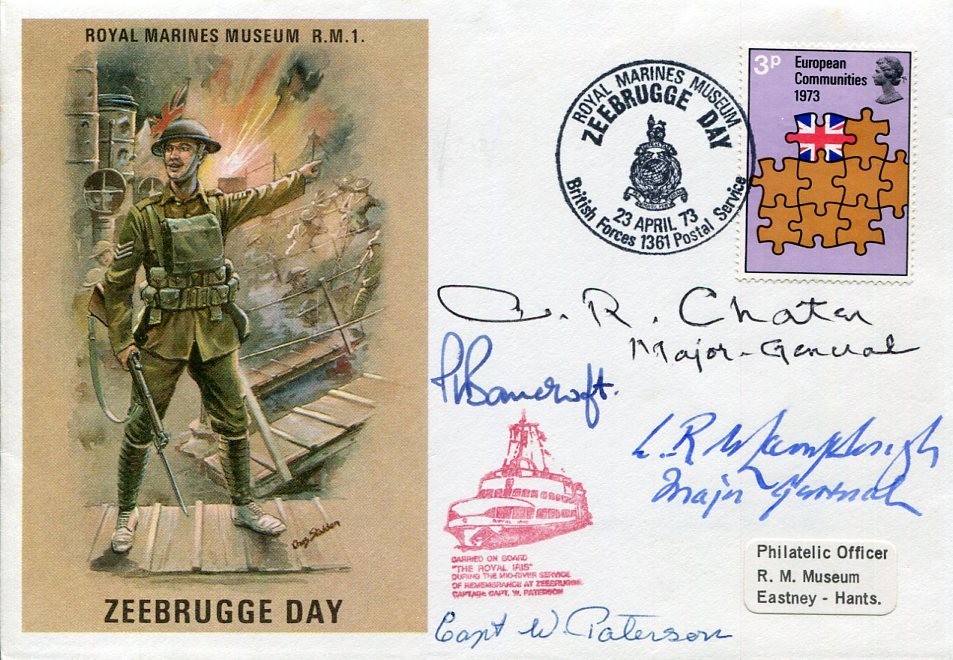 General Arthur Chater Charles Wharran Lamplough WWII War Signed Autograph FDC