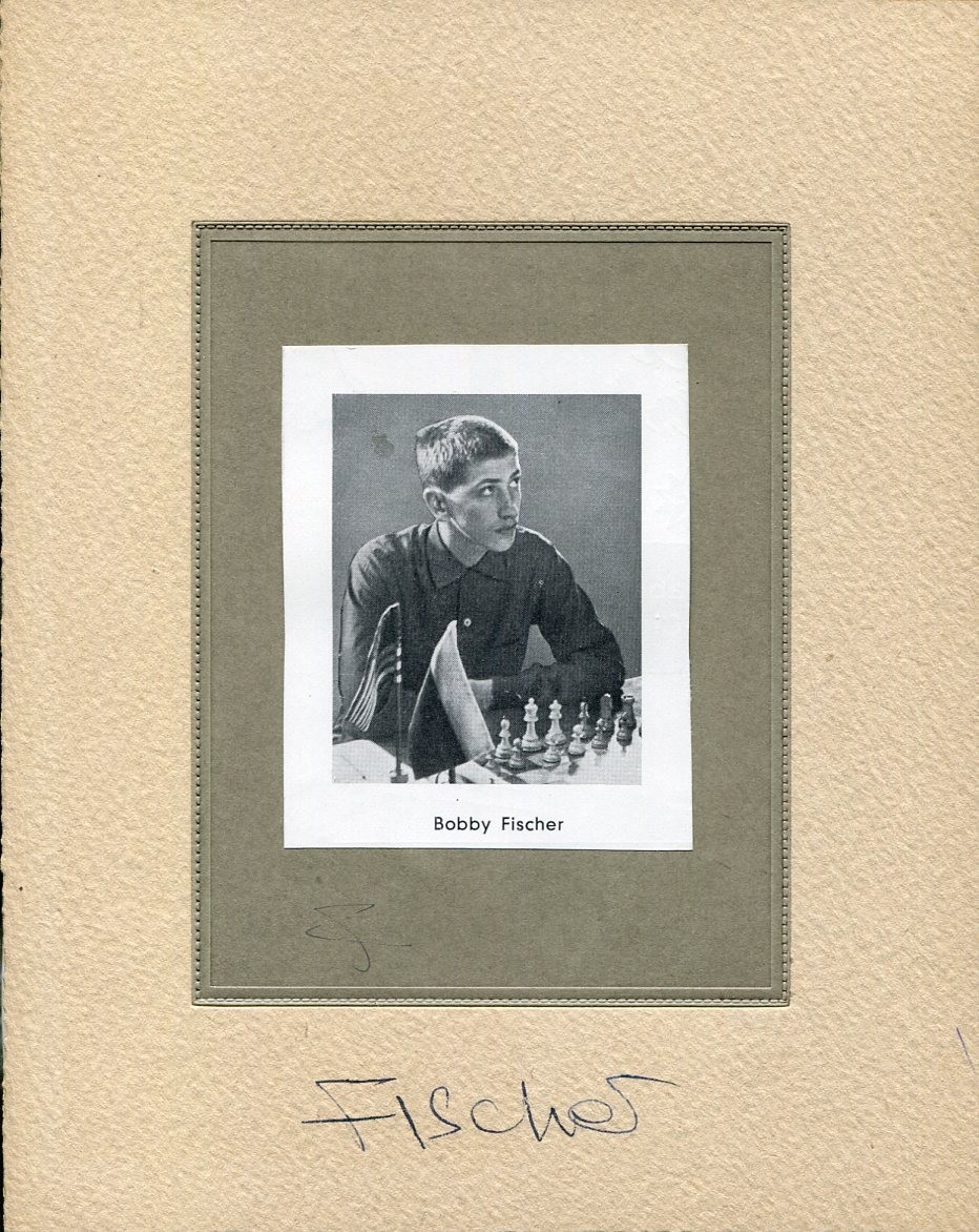 Bobby Fischer World Chess Champion Grandmaster Signed Autograph Photo R&R COA