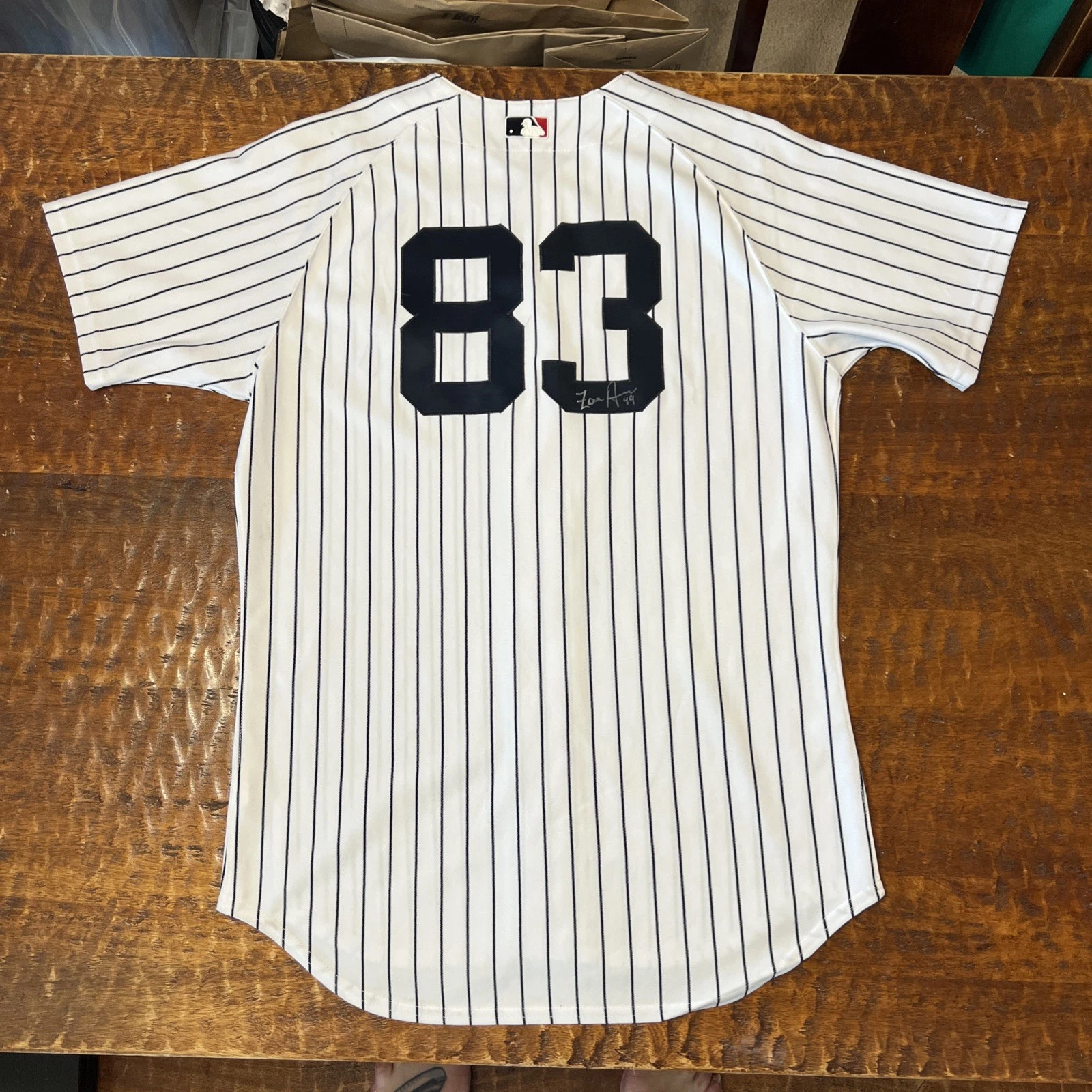 Zoilo Almonte Signed Game Used New York Yankees Jersey Autographed Steiner Coa