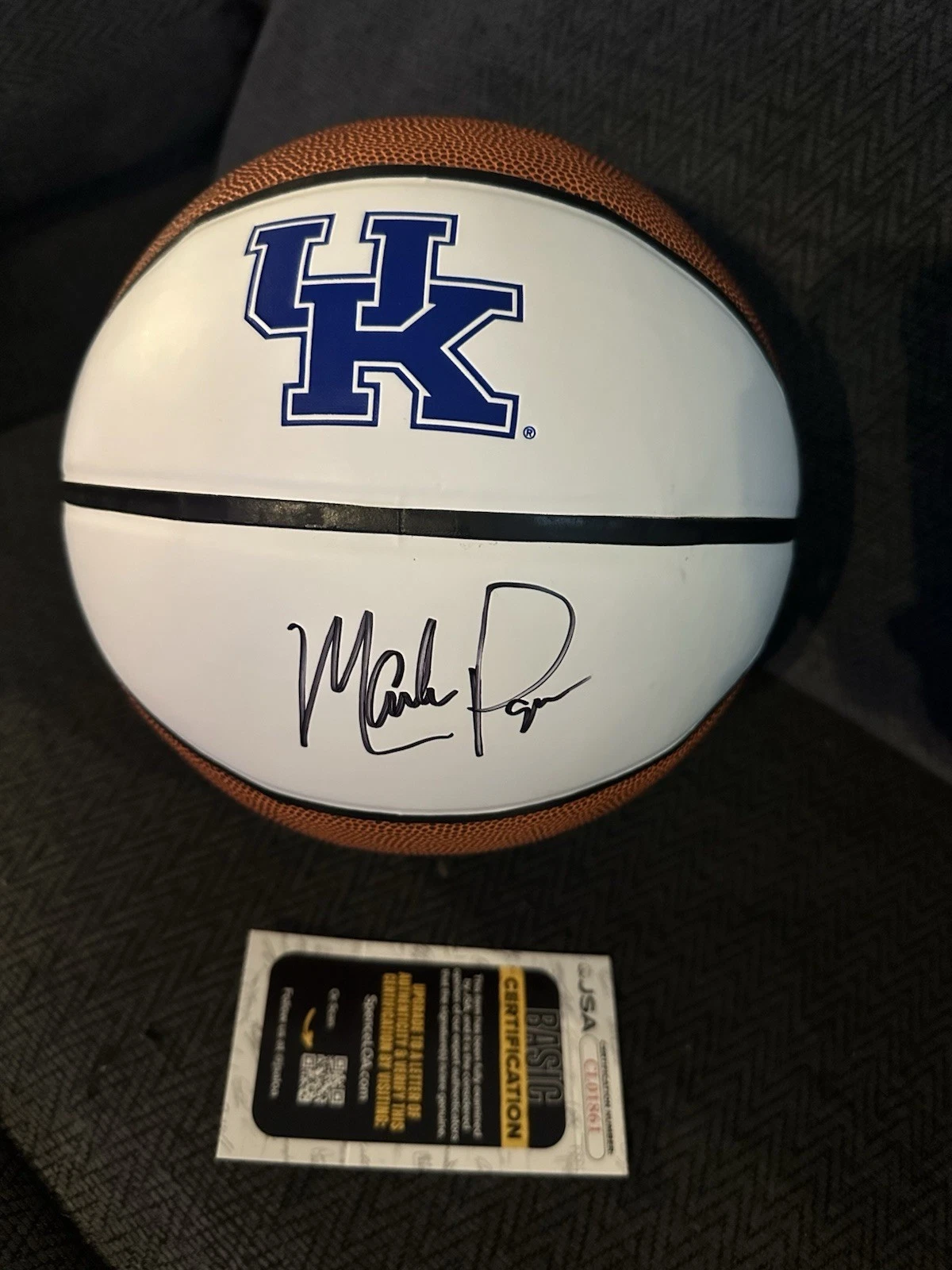 Mark Pope Signed Kentucky Wildcats Basketball JSA COA Authentication