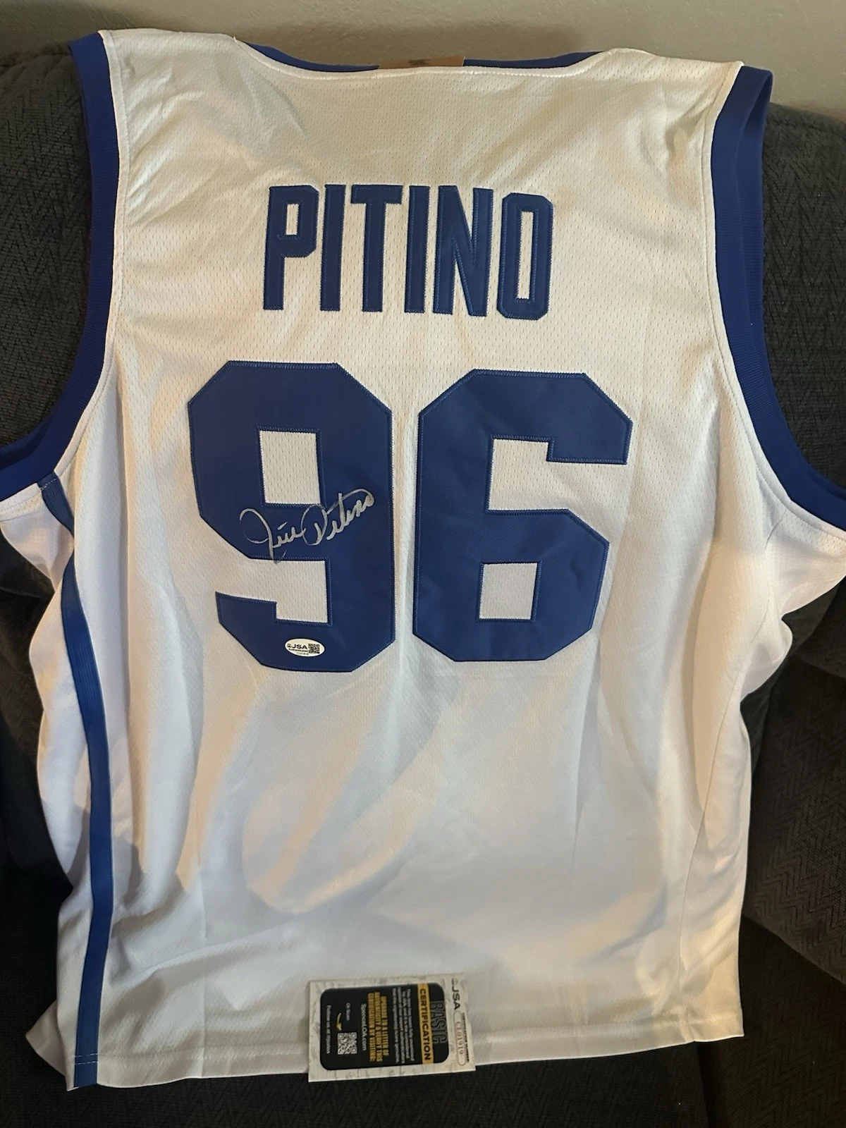 Rick Pitino SIGNED Kentucky 96 Jersey Stitched XL JSA Authentication COA