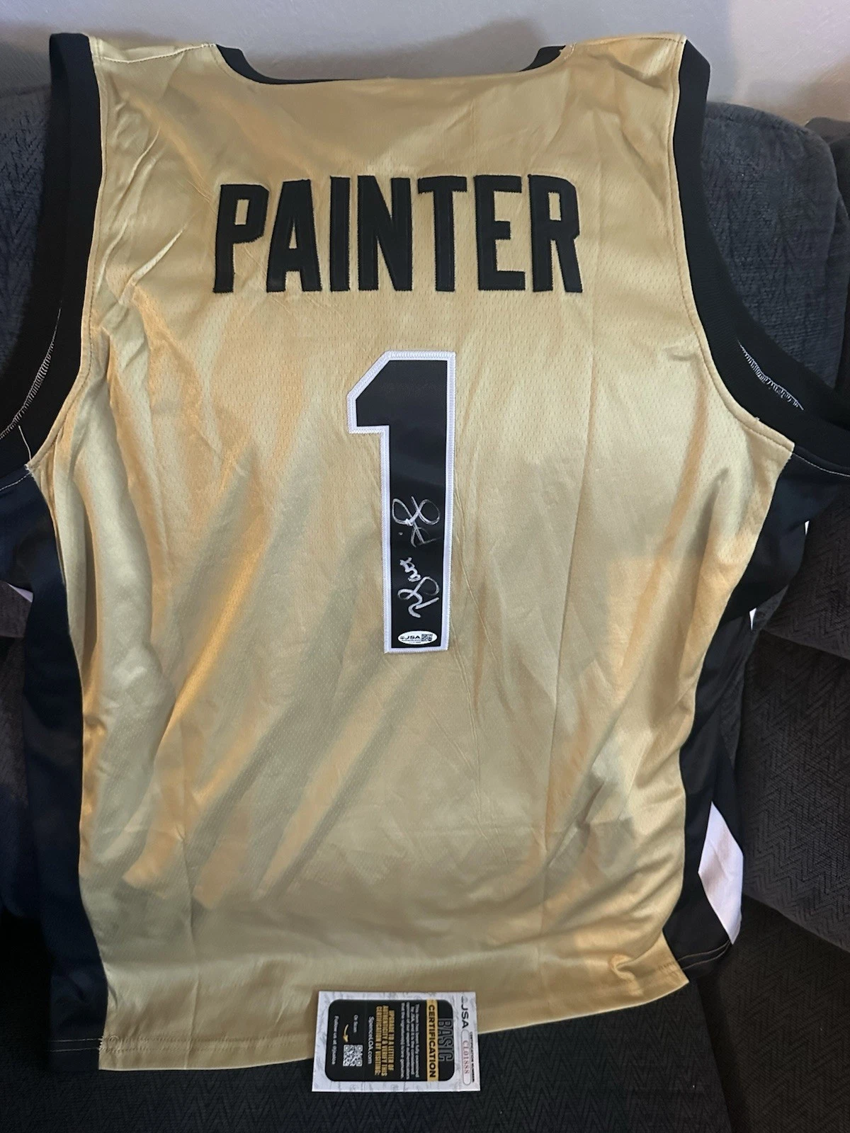 Matt Painter SIGNED Purdue Boilermakers Jersey Stitched XL JSA Authenticated COA