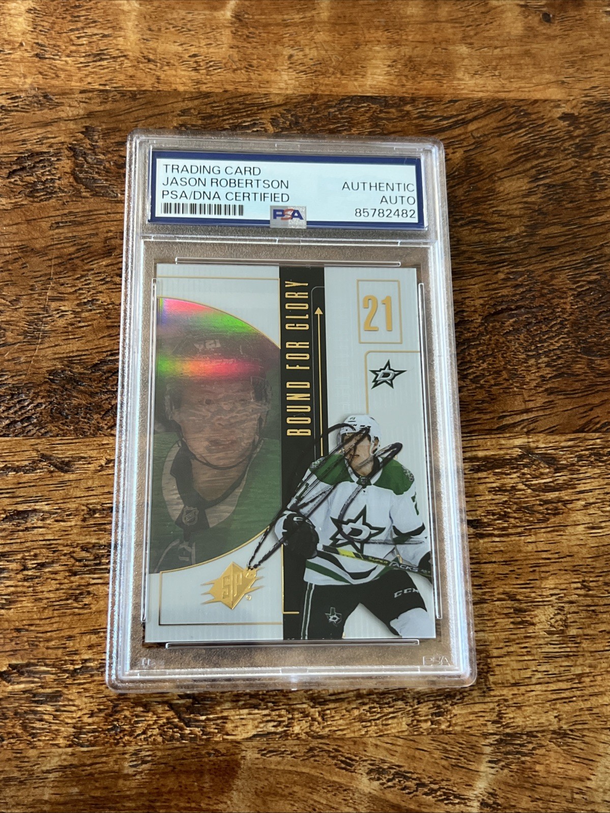 Jason Robertson IP Signed Upper Deck SPx Card Psa Dna Coa Slab Stars Autographed