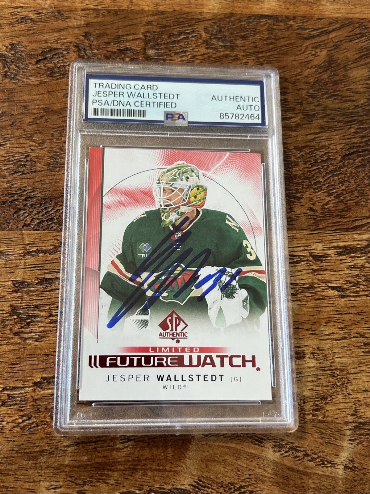 Jesper Wallstedt IP Signed SP Authentic RC Card Psa Dna Slab Wild Autographed