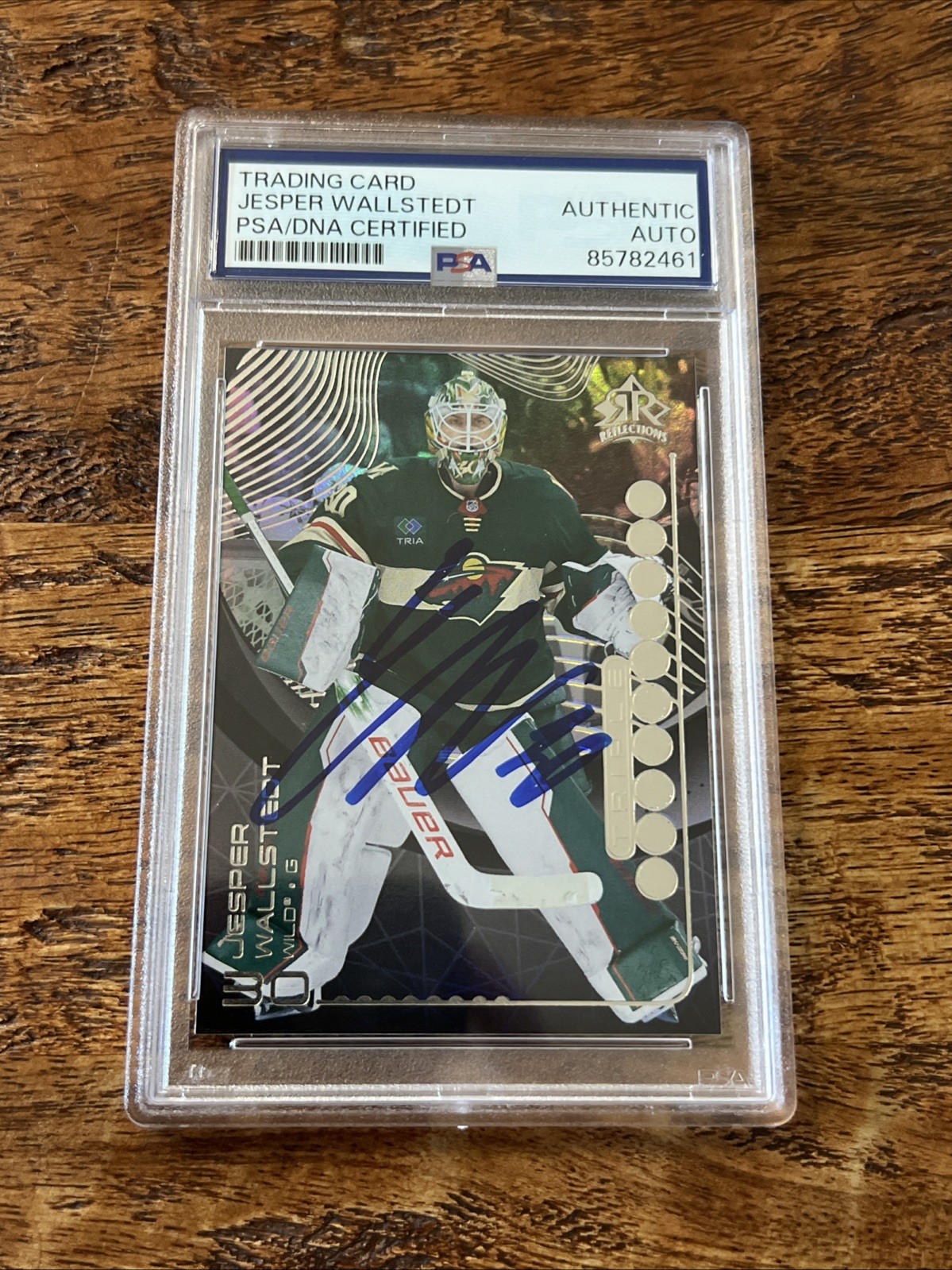 Jesper Wallstedt IP Signed Upper Deck RC Card Psa Dna Coa Slab Wild Autographed