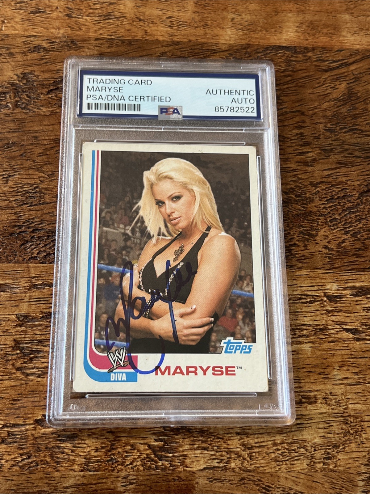 Maryse IP Signed Topps Card Psa Dna Coa Slabbed Autographed WWE