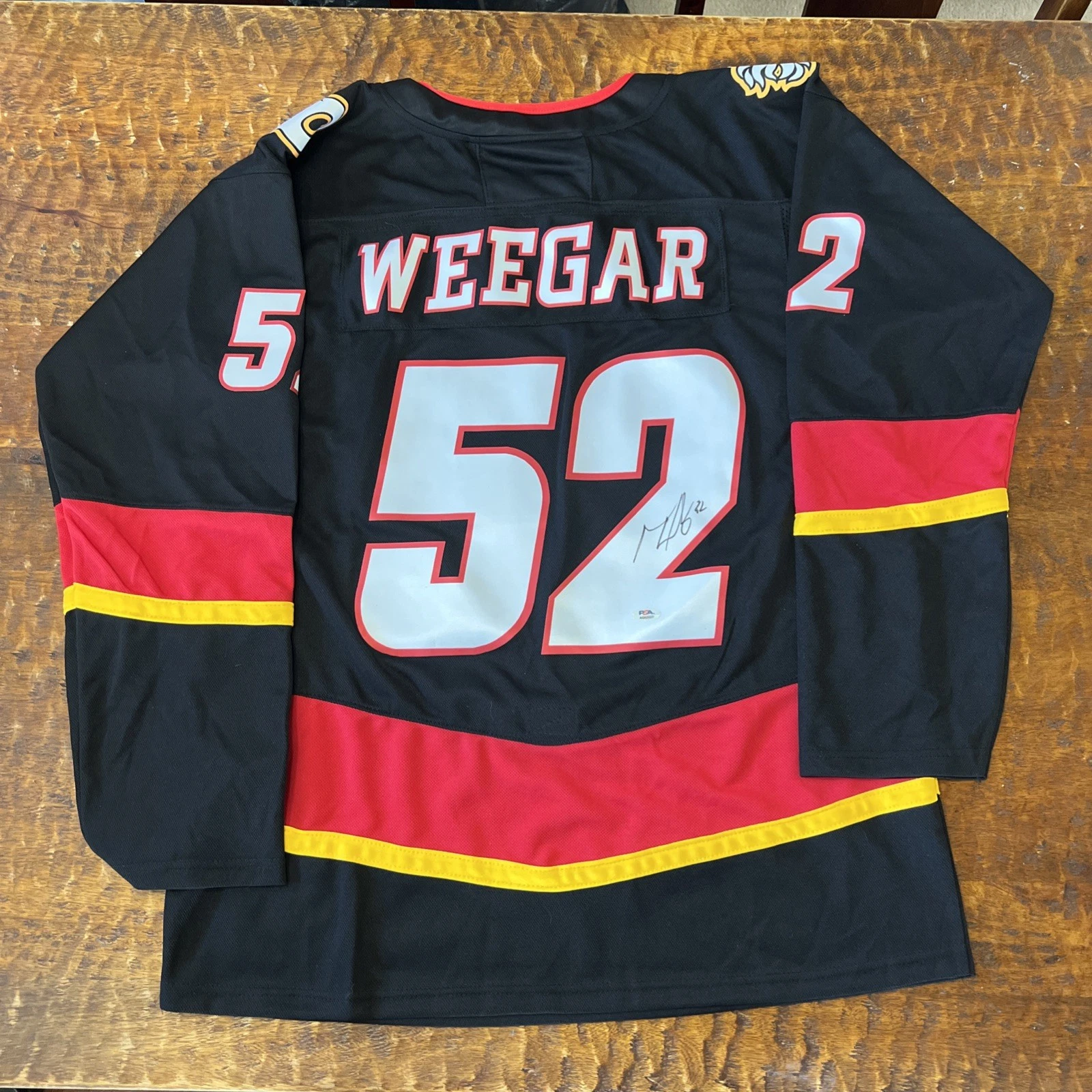 MacKenzie Weegar Signed Calgary Flames Jersey PSA DNA Autographed