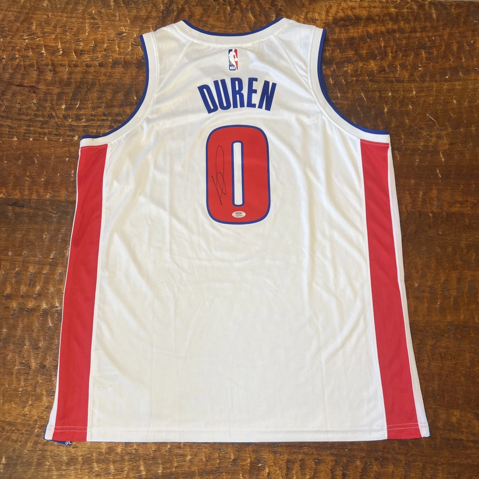 Jalen Duren Signed Detroit Pistons Jersey PSA DNA  Autographed