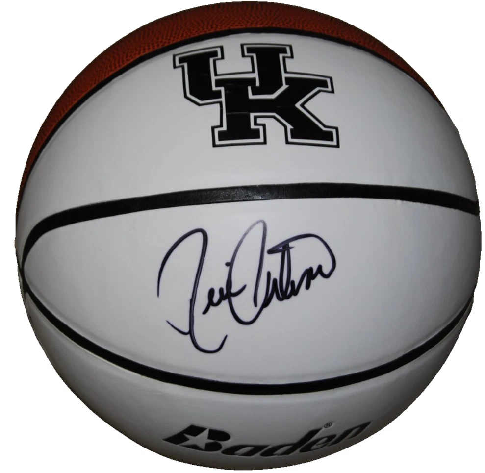 RICK PITINO signed (KENTUCKY WILDCATS) logo basketball BECKETT BAS BM02752