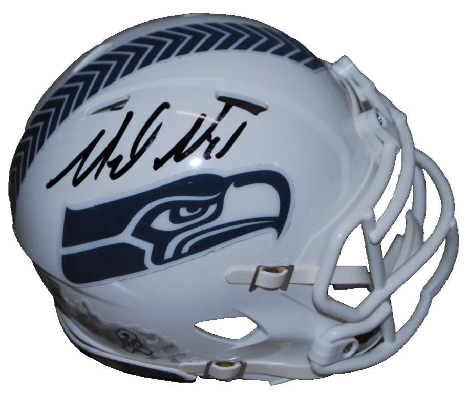 MIKE MACDONALD signed (SEATTLE SEAHAWKS) mini football helmet BECKETT BW07870