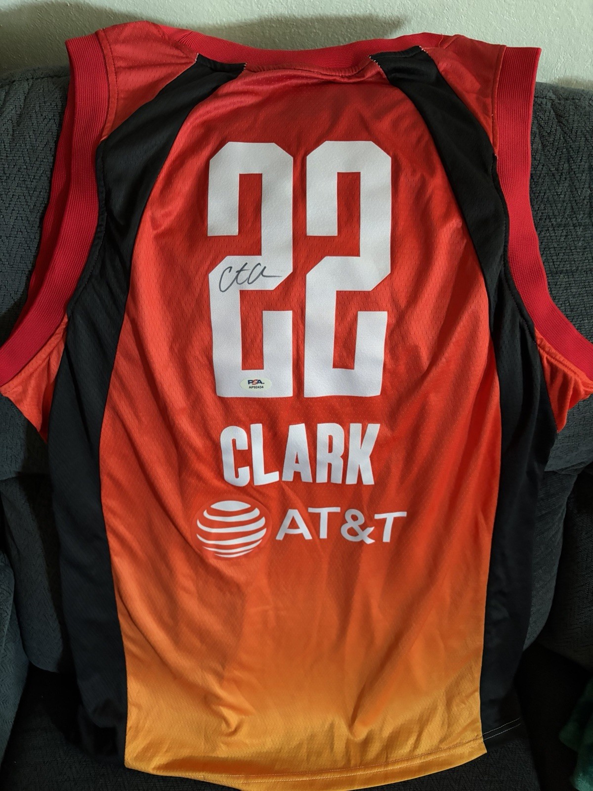 Caitlin Clark SIGNED 2025 WNBA All Star Jersey PSA Authenticated L Indianapolis