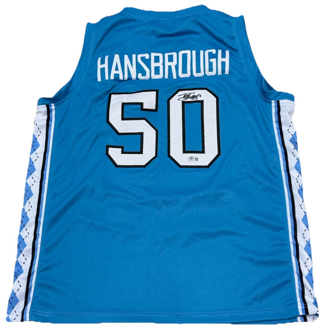 TYLER HANSBROUGH signed (NORTH CAROLINA TAR HEELS) jersey BECKETT BAS BV10280