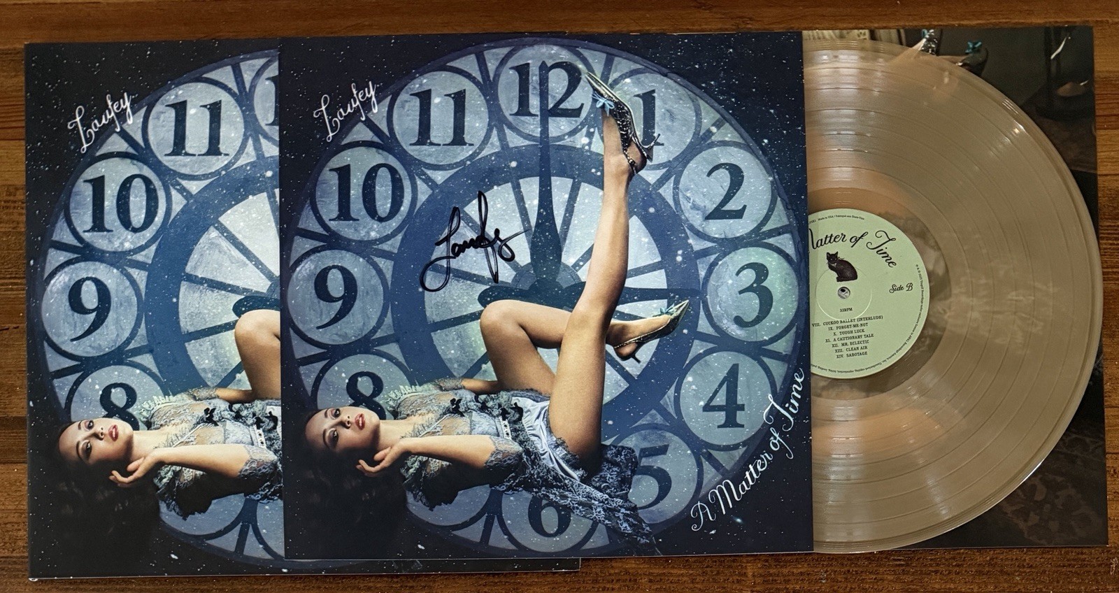 Laufey A Matter Of Time Vinyl LP & Signed Cover Art Card PSA DNA COA Autograph
