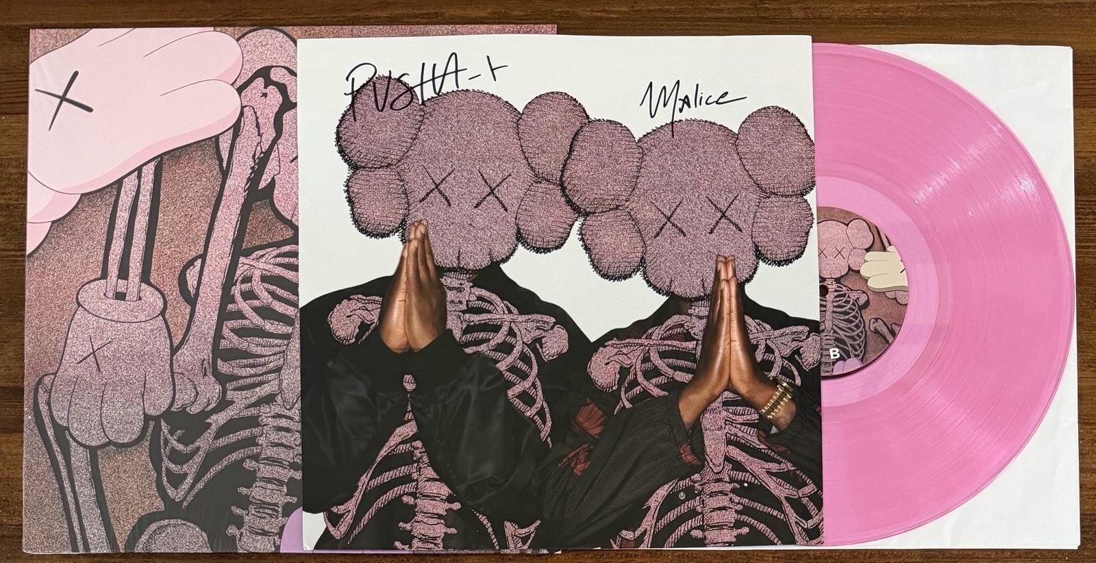 Pusha T Malice Let God Sort Em Out Vinyl & SIGNED Album Card PSA DNA COA Auto
