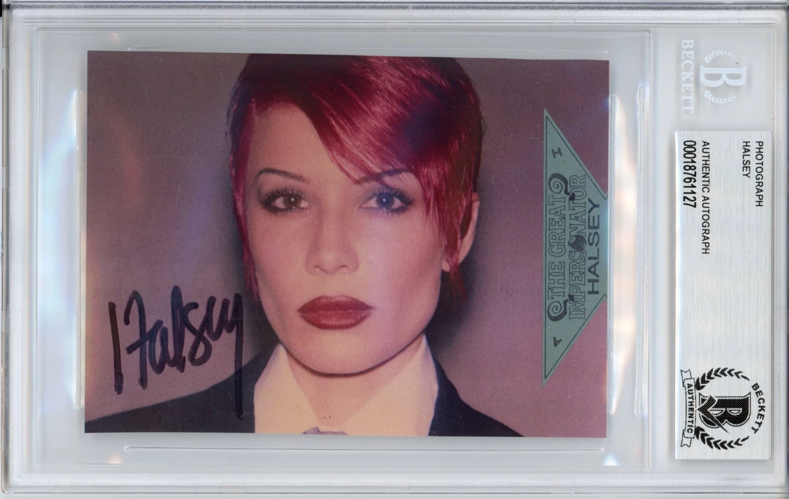Halsey The Great Impersonator SIGNED Album Photograph Autograph Beckett BAS COA