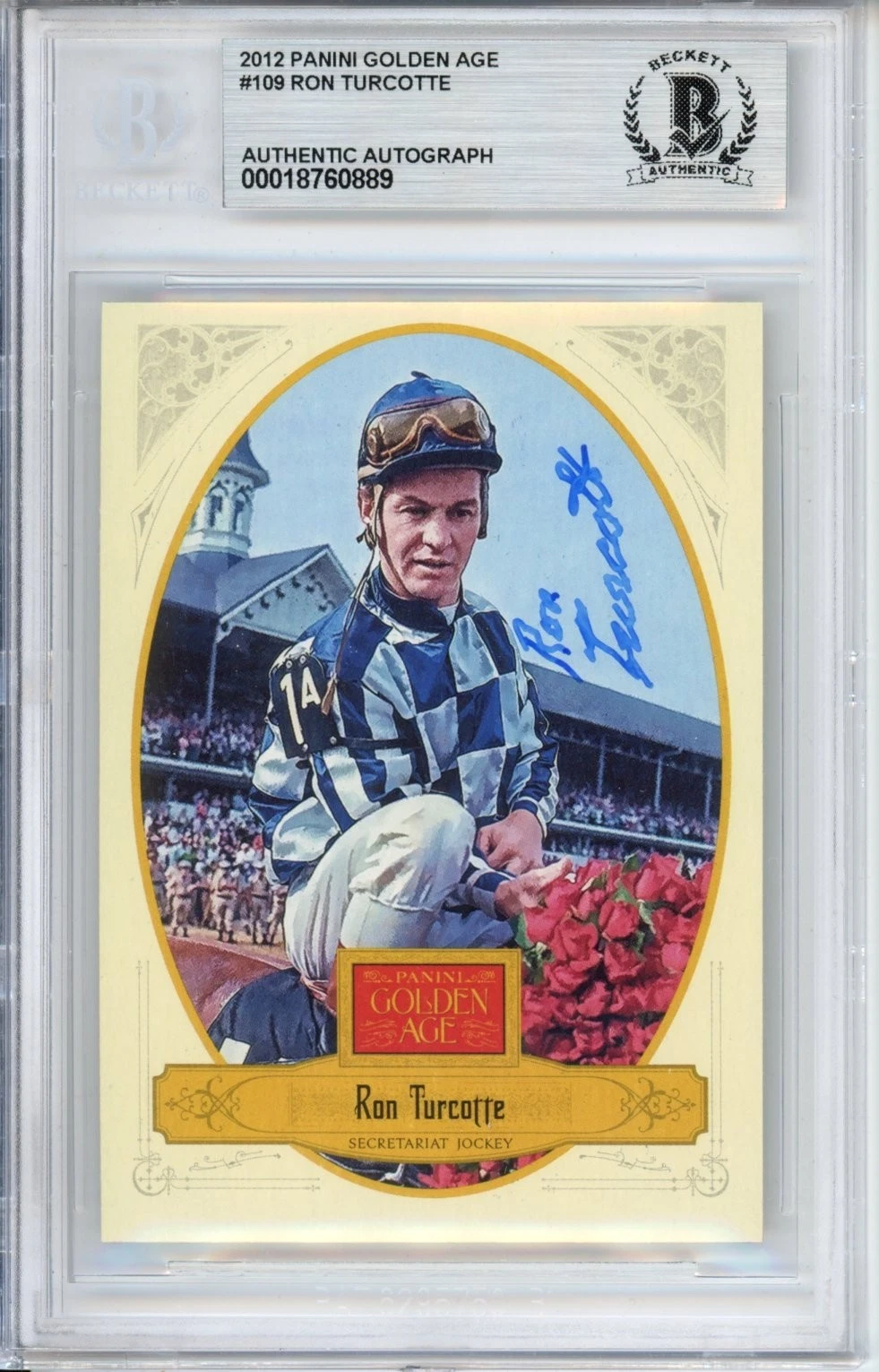 2012 Panini Golden Age Ron Turcotte SIGNED Secretariat BAS Beckett COA AUTOGRAPH