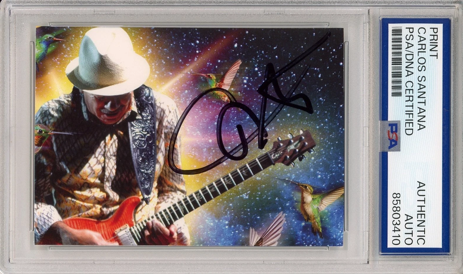 Carlos Santana SIGNED Album Cover Photograph PSA DNA COA Certified Autograph