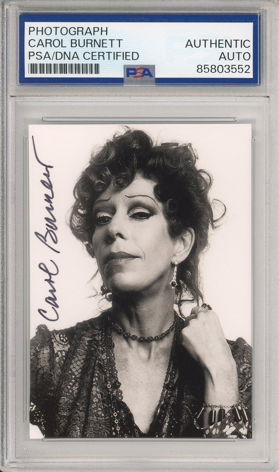 CAROL BURNETT SHOW ICONIC PHOTOGRAPH PSA DNA COA AUTHENTIC CERTIFIED AUTOGRAPH