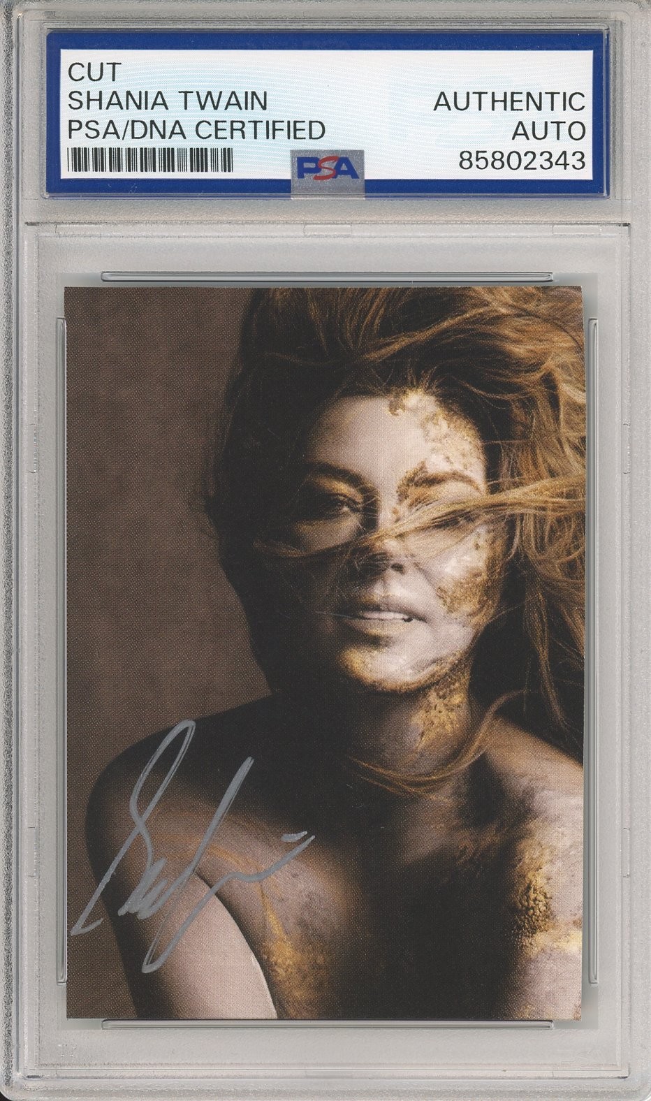 Shania Twain SIGNED AUTOGRAPH Sexy Album Art Card Picture Photograph PSA DNA COA