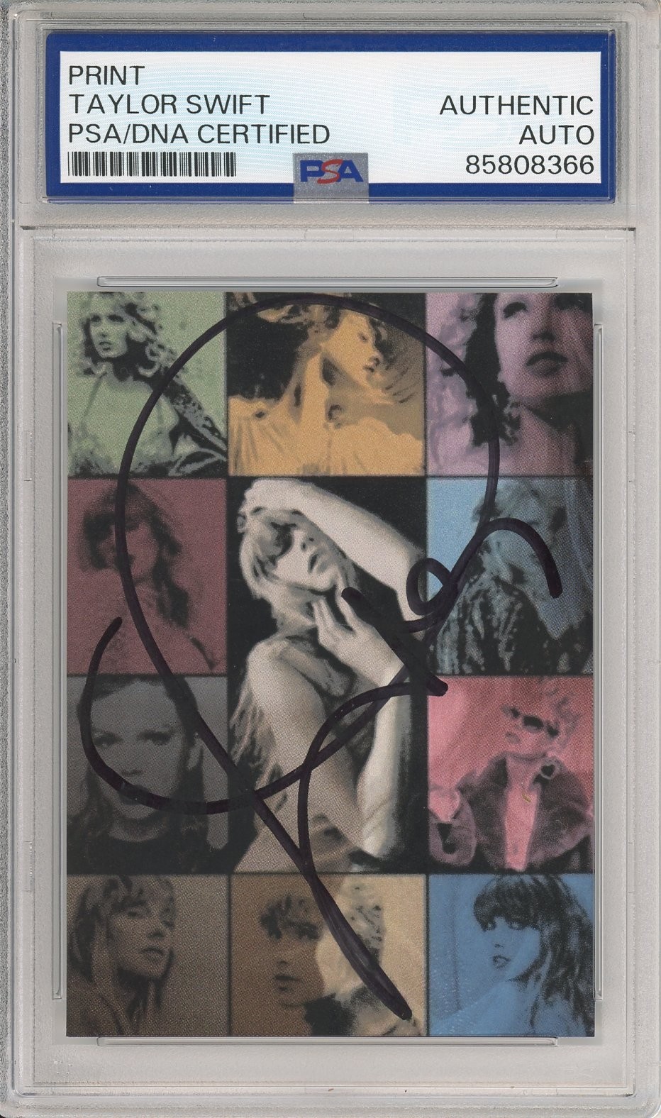 TAYLOR SWIFT SIGNED The Eras Tour AUTOGRAPH Picture Photograph Card PSA DNA COA