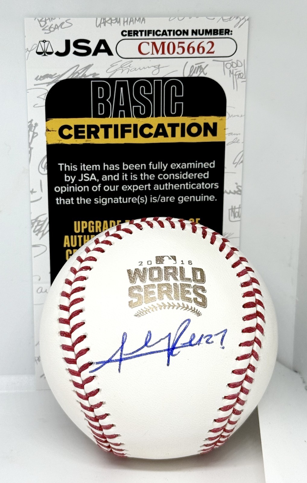 Addison Russell Chicago Cubs signed 2016 World Series Baseball Ball JSA COA