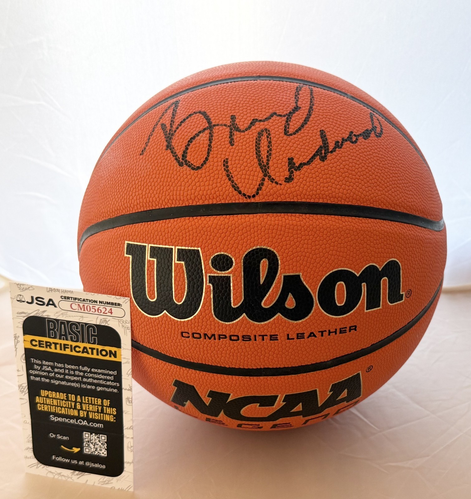 Brad Underwood Illinois Fighting Illini signed NCAA Basketball Ball JSA