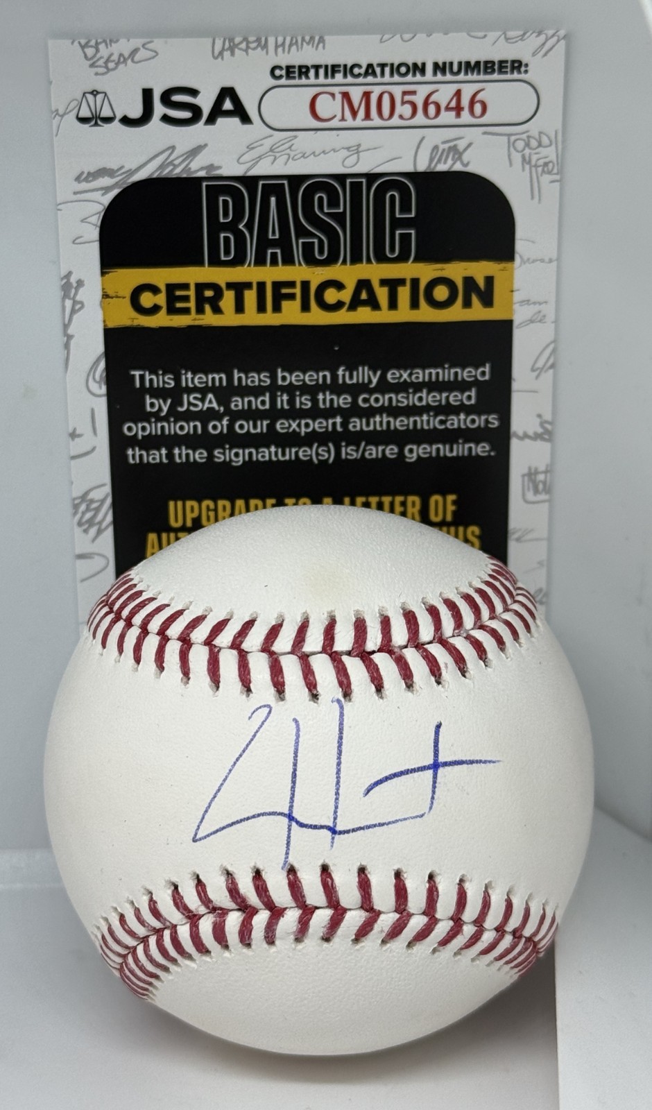 Cade Horton Chicago Cubs signed MLB Baseball Ball autographed JSA COA