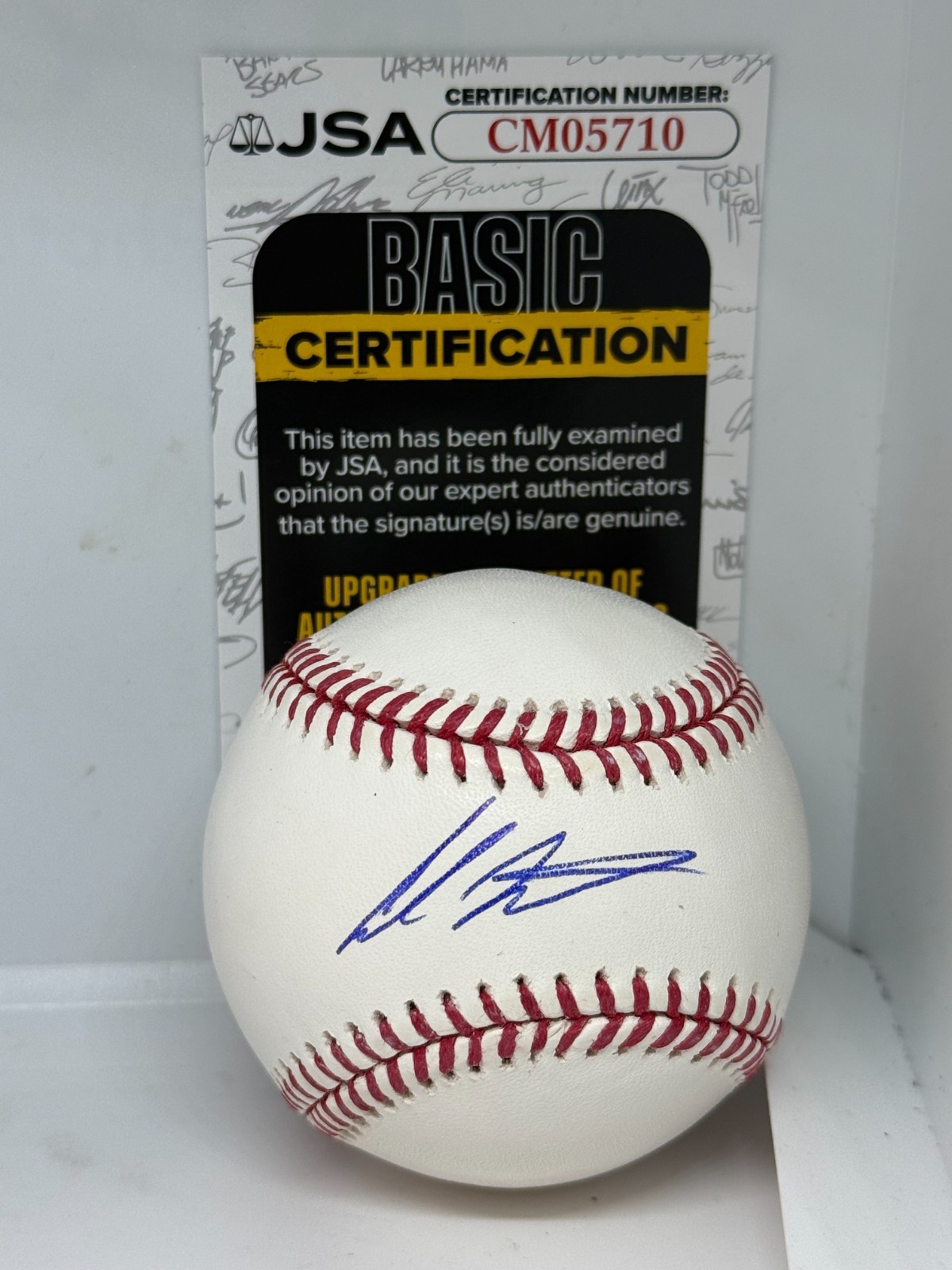 Colson Montgomery Chicago White Sox signed MLB Baseball Ball autographed JSA