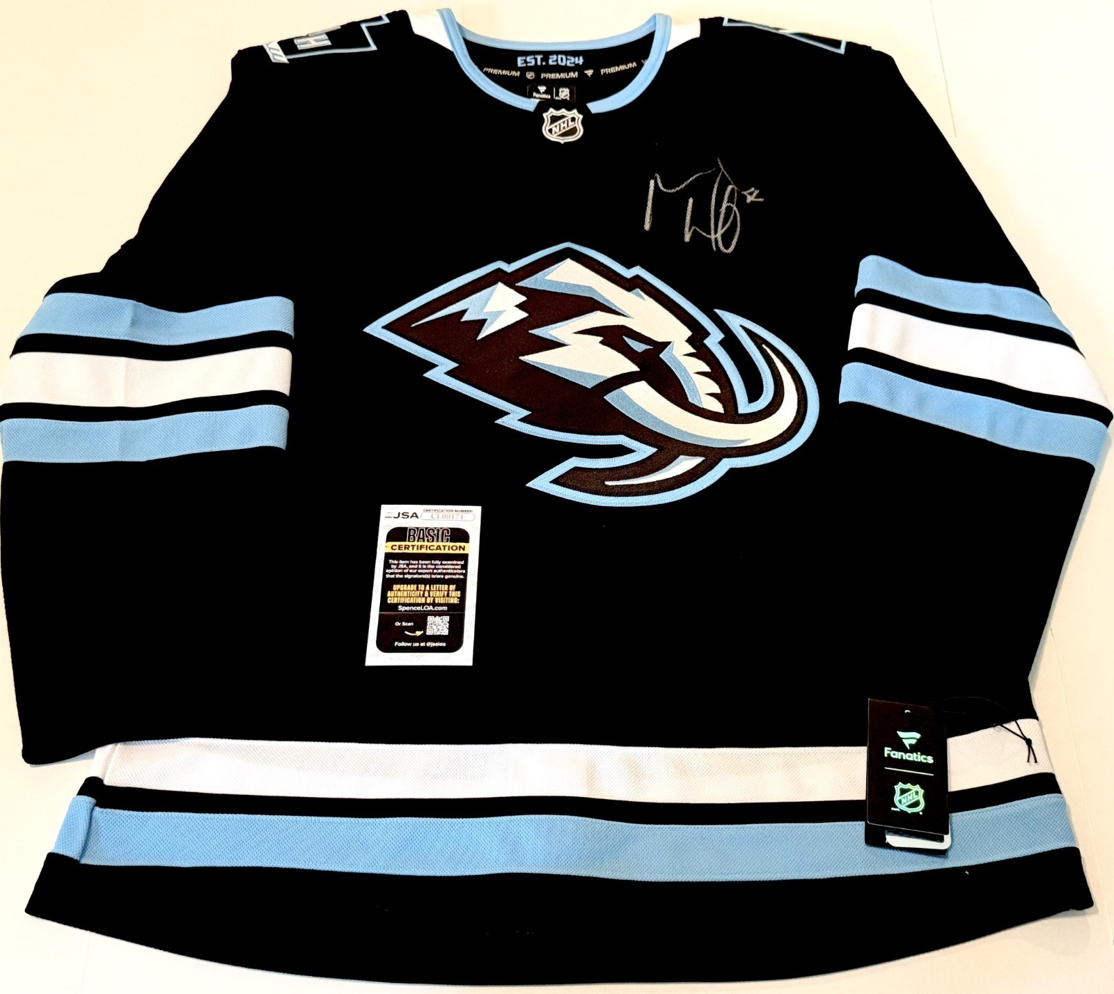 MacKenzie Weegar signed Utah Mammoth Fanatics Licensed Premium jersey JSA