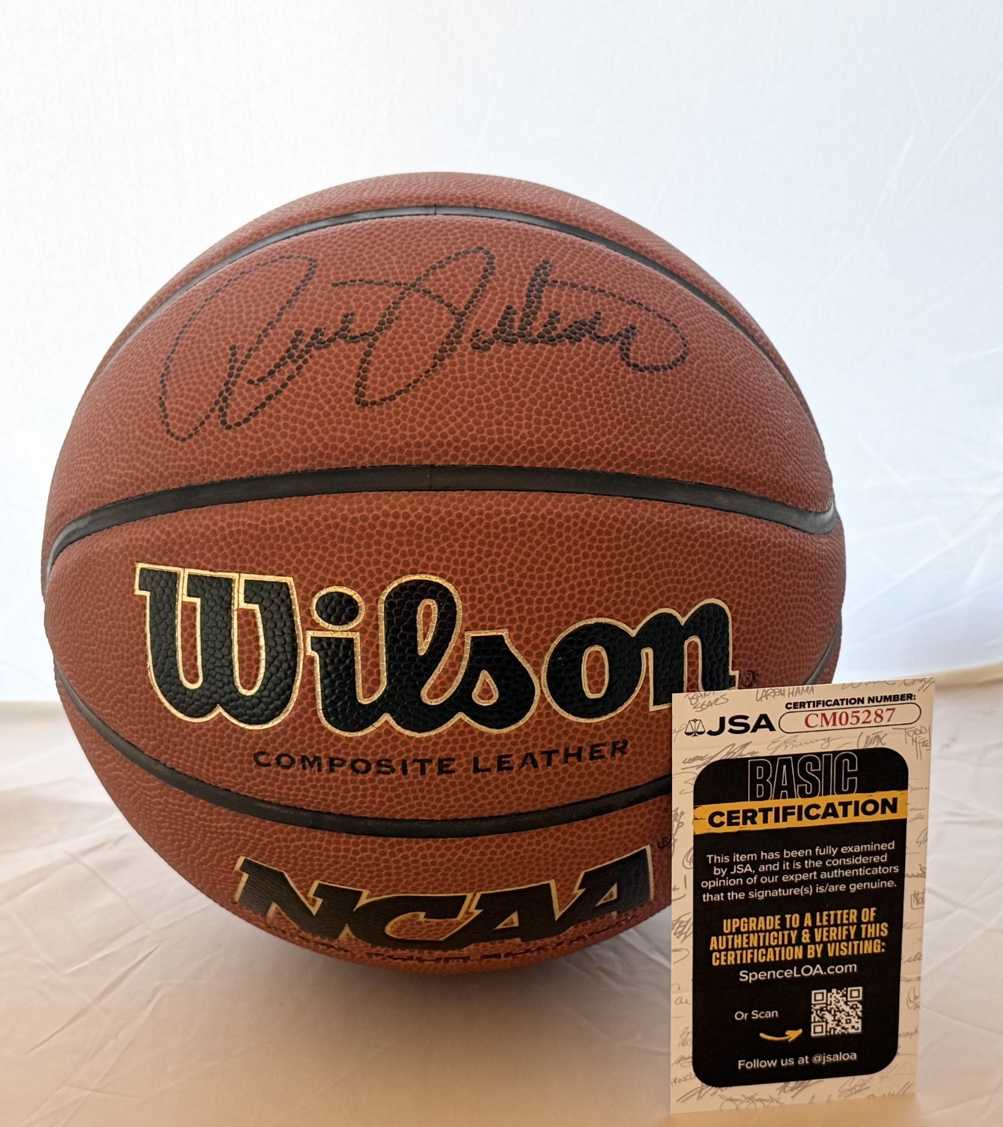 Rick Pitino St. John's Red Storm signed NCAA Basketball Ball autographed #2 JSA