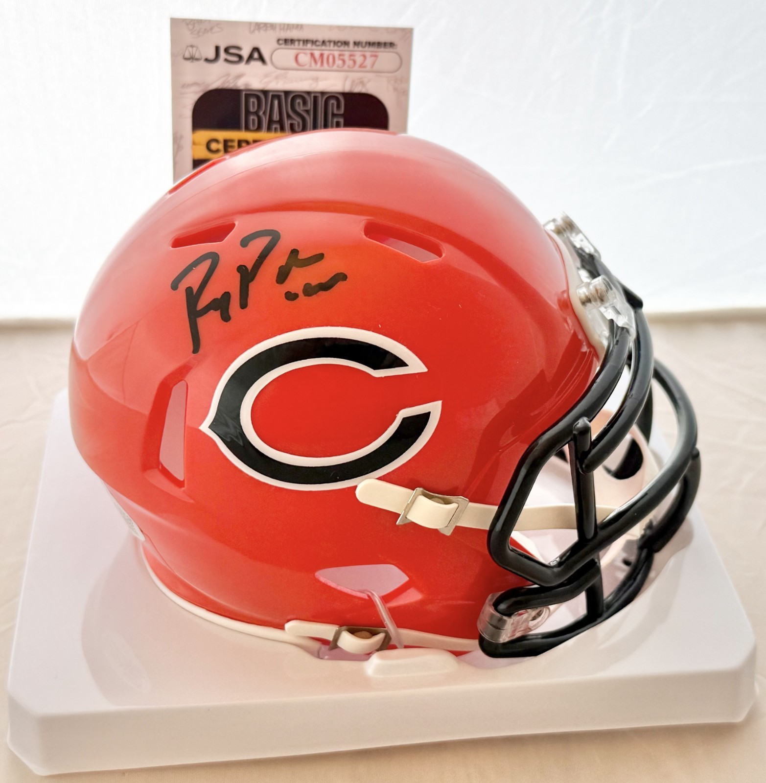 Ryan Poles signed Chicago Bears Alternate mini helmet autographed JSA