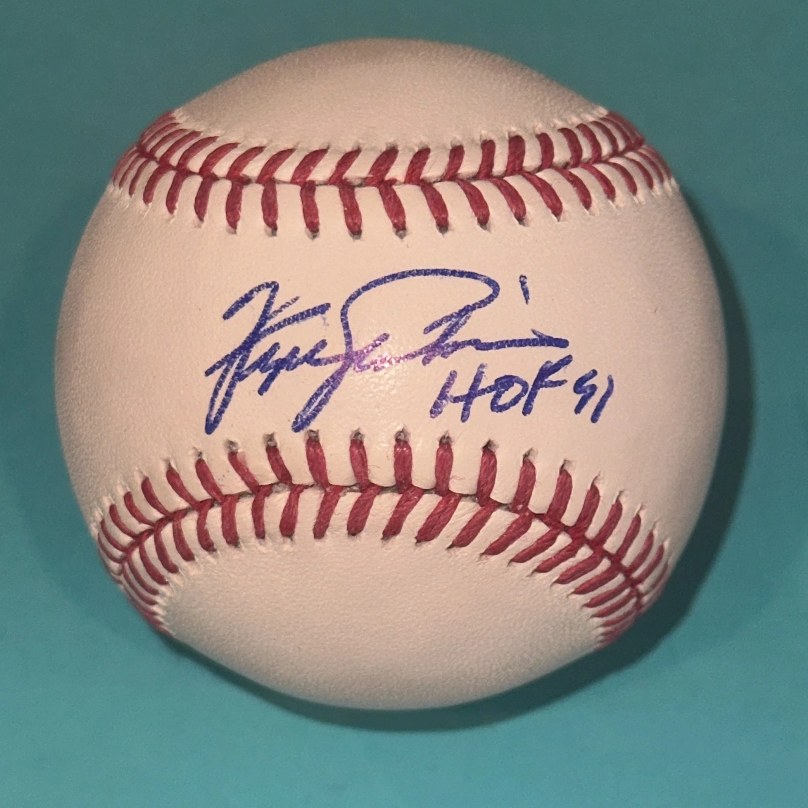 FERGIE JENKINS (Chicago Cubs) Signed Official MLB Baseball Beckett (BAS) w/ HOF