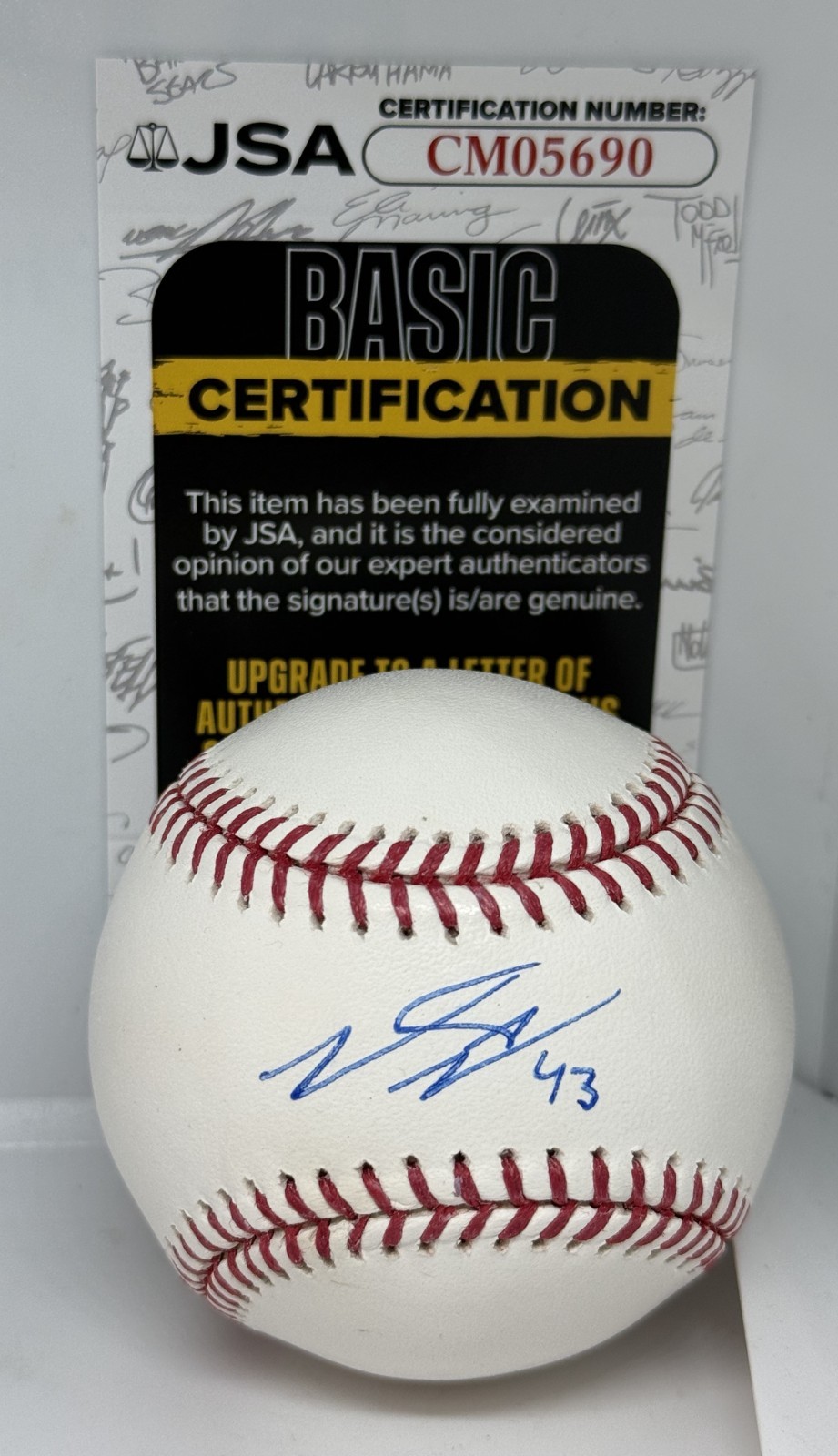Luke Little Chicago Cubs signed MLB Baseball Ball autographed JSA COA