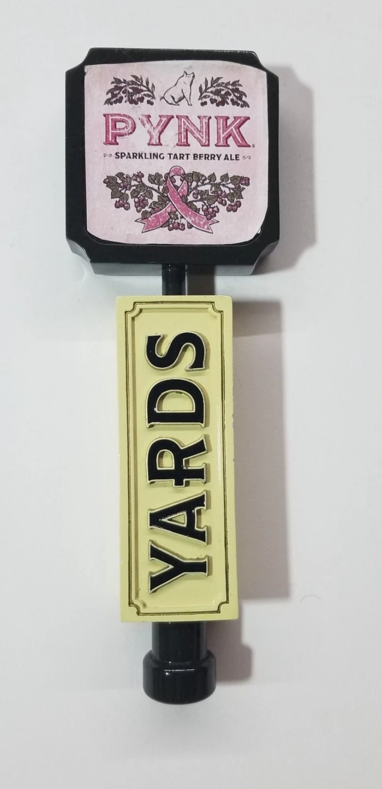 Official Yards Brewing Company PYNK Sparkling Tart Berry Ale Beer Tap Handle