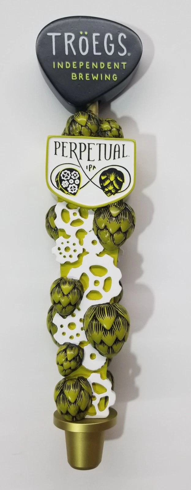 Official Troegs Independent Brewing Perpetual IPA Beer Tap Handle Steampunk Hop