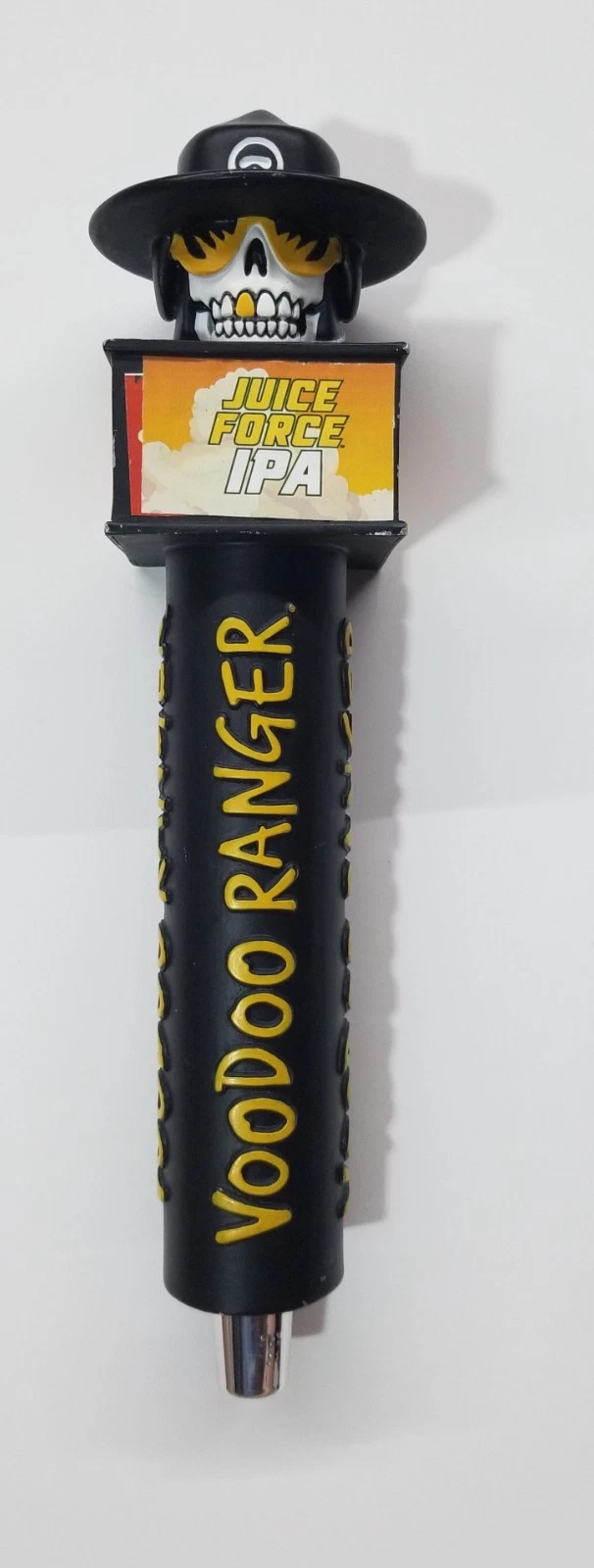 Official New Belgium Skull Voodoo Ranger Juice Force IPA Beer Tap Handle Black B