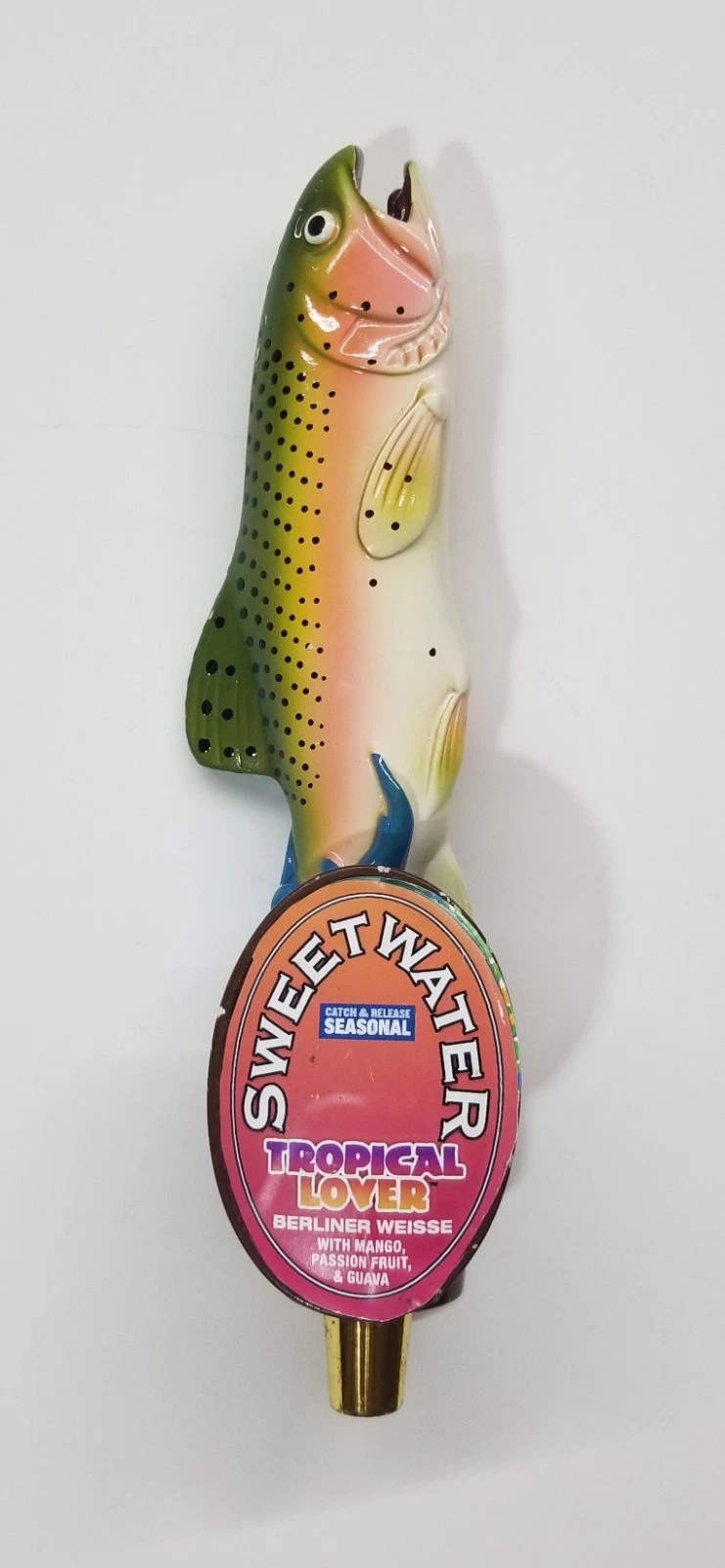 Official SweetWater Brewing Co. Tropical Lover Rainbow Trout Beer Tap Handle