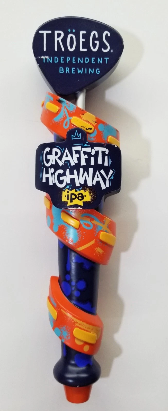 Troegs Independent Brewing Graffiti Highway IPA Beer Tap Handle Knob Hershey PA