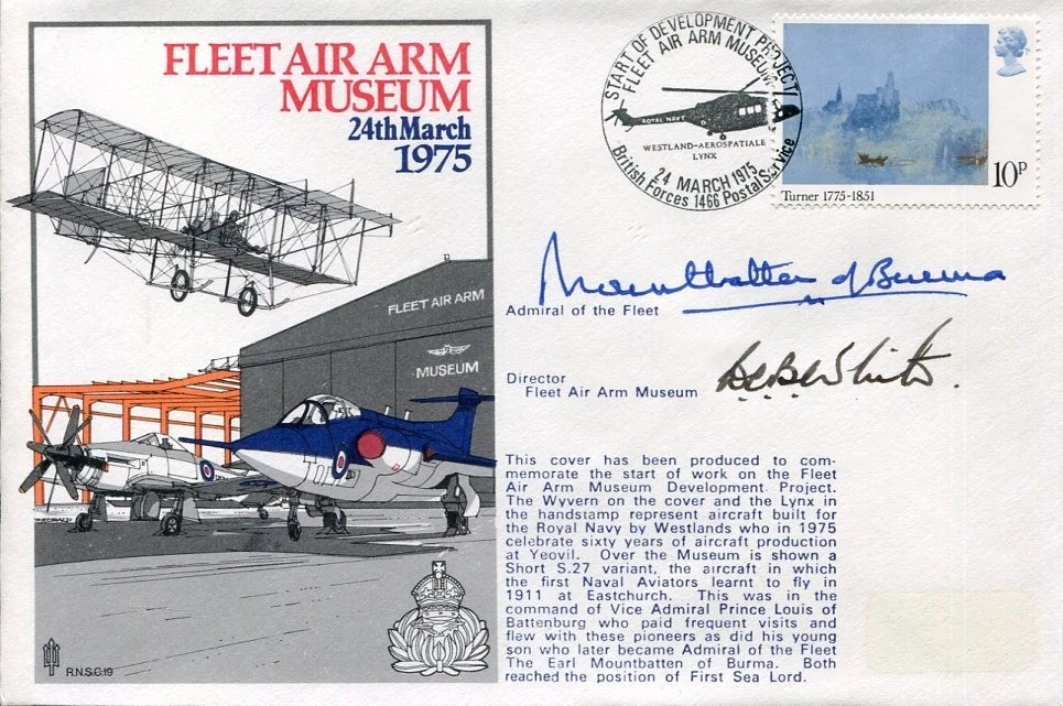 Lord Louis Mountbatten Burma Admiral of the Fleet WWII India Signed Autograph