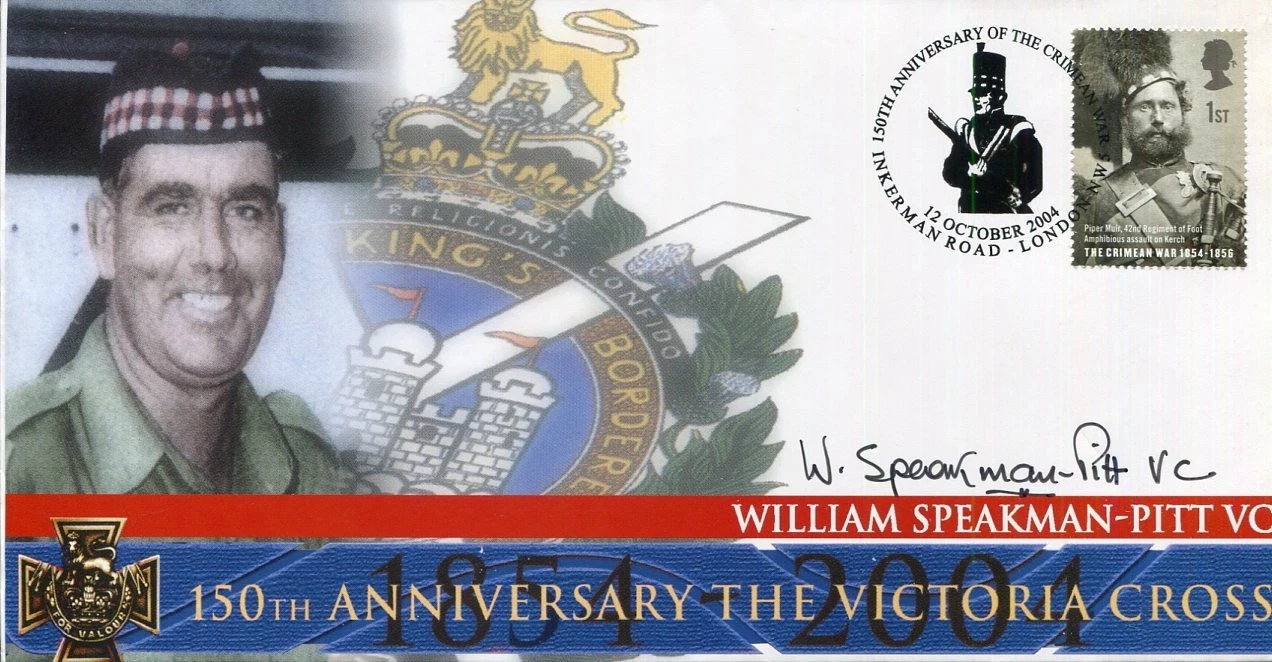 Bill William Speakman-Pitt WWII War Victoria Cross Signed Autograph