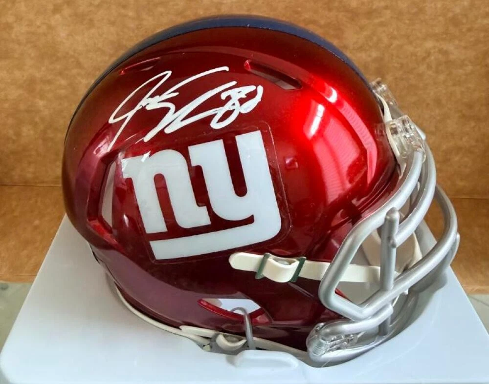 JEREMY SHOCKEY NEW YORK GIANTS FLASH SIGNED AUTO MINI HELMET BECKETT
