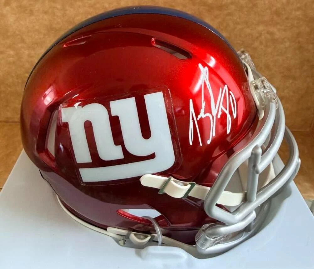 JEREMY SHOCKEY NEW YORK GIANTS FLASH SIGNED AUTO MINI HELMET BECKETT