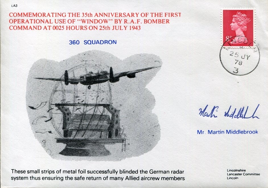 Martin Middlebrook WWII War Military Historian Author & Crew Signed Autograph