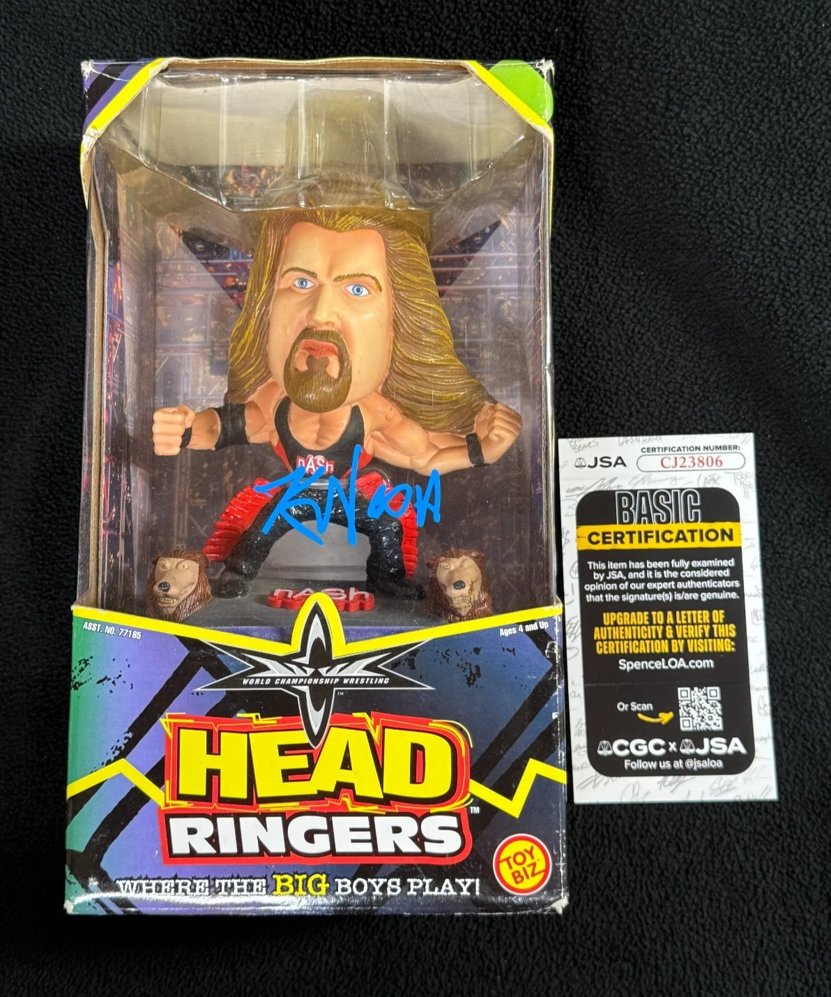 Kevin Nash Signed WCW NWO Head Ringers Action Figure JSA COA WWF WWE Diesel