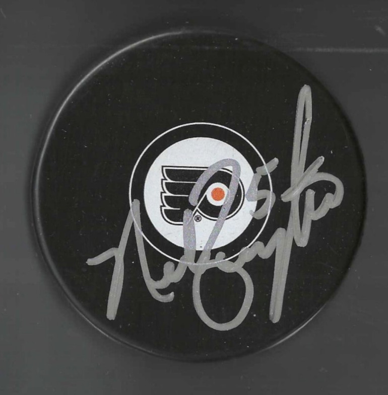 Nolan Baumgartner Signed Philadelphia Flyers Puck